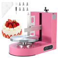 VEVOR einstellbare Tortencremestreichmaschine elektrische Tortendekorationsmaschine zum Verteilen von Kuchencreme, für 15,24-35,56 cm Kuchen Rosa