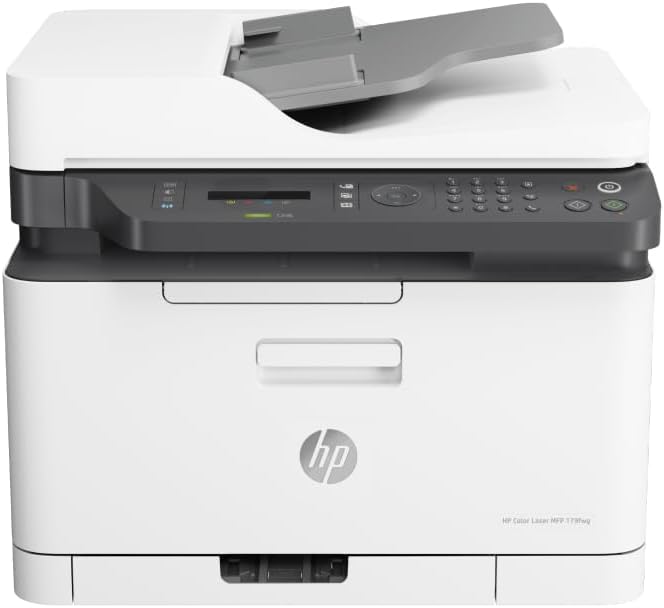 HP Color Laser MFP 179fwg Multifunktions-Farblaserdrucker, Drucken, Kopieren, Scannen, Faxen, Automatische Dokumentenzuführung, Wi-Fi, Ethernet, USB