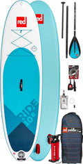 Red Paddle Co SUP Stand Up Paddel Boarding Ride 10';8 Aufblasbares Stand Up Paddel Board Carbon 100 Paket, Unisex