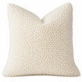 Dekokissen 45 cm x 45 cm cremeweiß Bouclé quadratisch