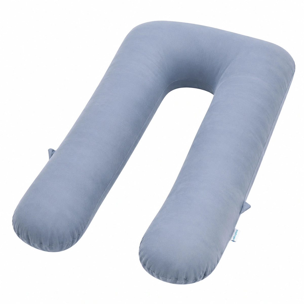 U-förmiges Schwangerschaftskissen 145 cm Textil Hellblau für Schlaf und Lagerung