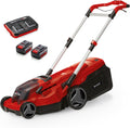 Einhell Akku-Rasenmäher RASARRO 36/38 Kit Power X-Change (36 V, 38 cm Schnittbreite, 45L Fangkorb, inkl. 2X 4,0 Ah Akkus + Twincharger), 450 m²