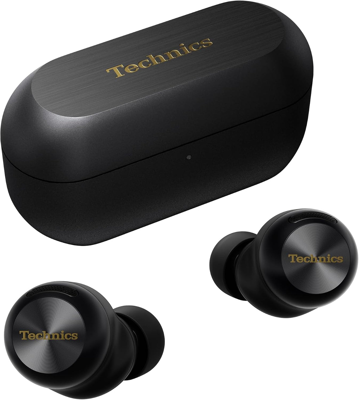 Technics EAH-AZ100E-K Kabellose Kopfhörer mit Geräuschunterdrückung, Bequeme In-Ear-Kopfhörer, Multipoint-Bluetooth, Voice Focus AI, Schwarz