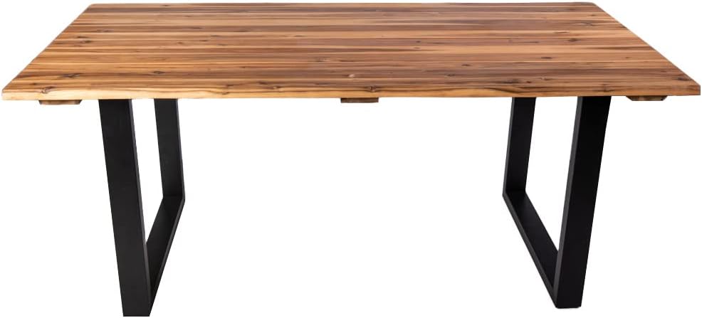SAM Outdoor-Baumkantentisch Avila 180x90 cm Akazie geölt, U-Gestell