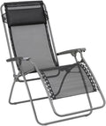 Lafuma MOBILIER, Zero-Gravity-Relaxliege-Garten, RT 2, Batyline Iso, Schwarz Noir LFM4019_8551-5 Jahre Garantie