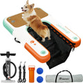 FBSPORT Hunderampe Aufblasbare Hunde Wasserrampe, Hundeboot Rampe Schwimmende Dock Leiter für Pool, Boot, Seen