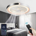 ASJK Deckenventilator mit Licht, Modern LED Dimmbar Deckenleuchte mit Ventilator und Fernbedienung Leise 72 W, 6-Gang, für Wohn, 7200 lm, Timer