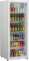 METRO Professional Getränkekühlschrank GSC4240, 237 L, 110 W, 6 verstellbaren Einlegeböden, weiß