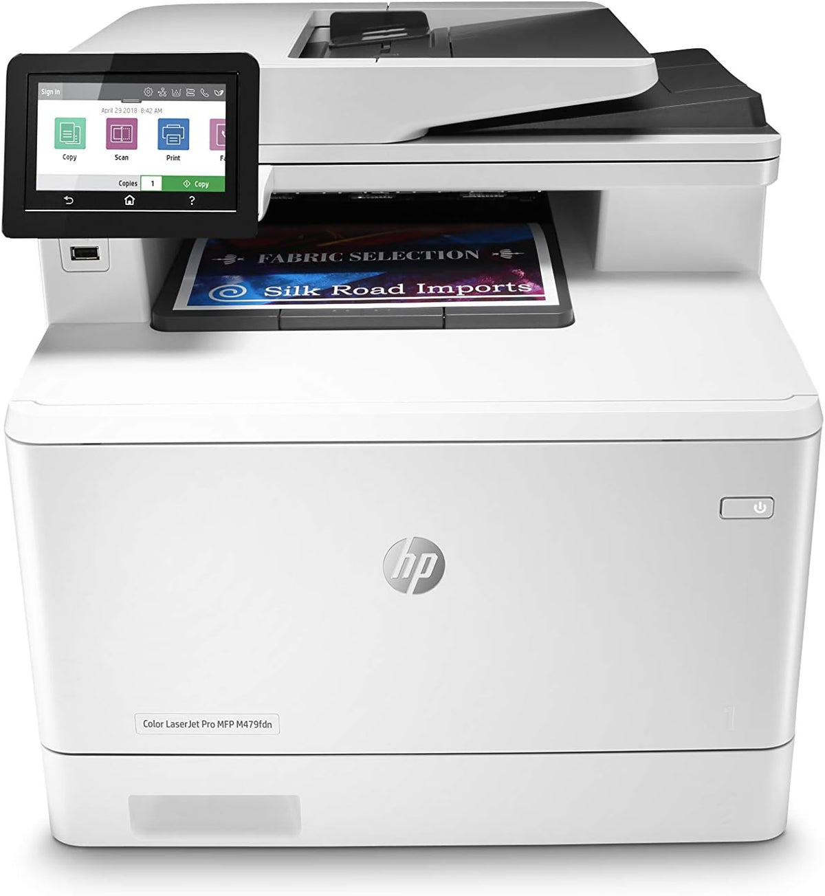 HP Color LaserJet Pro M479fdw Multifunktions-Farblaserdrucker (Drucker, Scanner, Kopierer, Fax, WLAN, LAN, Duplex, Airprint, 27 Seiten/Min) weiß