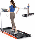 6 IN 1 Laufband für Zuhause Klappbar mit Neigung,12km/h Walking Pad mit Steigung, Klappbar Laufband für Zuhause & Büro,2-LED-Anzeige