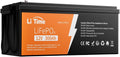 LiTime 12V 300Ah LiFePO4 Lithium Batterie, Eingebautes 200A BMS 3840Wh Energie Deep-Cycle-Batterien, Wohnmobil, Solaranlage