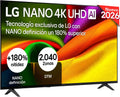 LG 55NU850B6LA, Smart TV Nano 4K UHD NU80 139,7 cm (55 Zoll), ohne Reflexionen zu 94 %, Intelligenter Prozessor α7 AI Prozessor 4K Gen9, HDR10