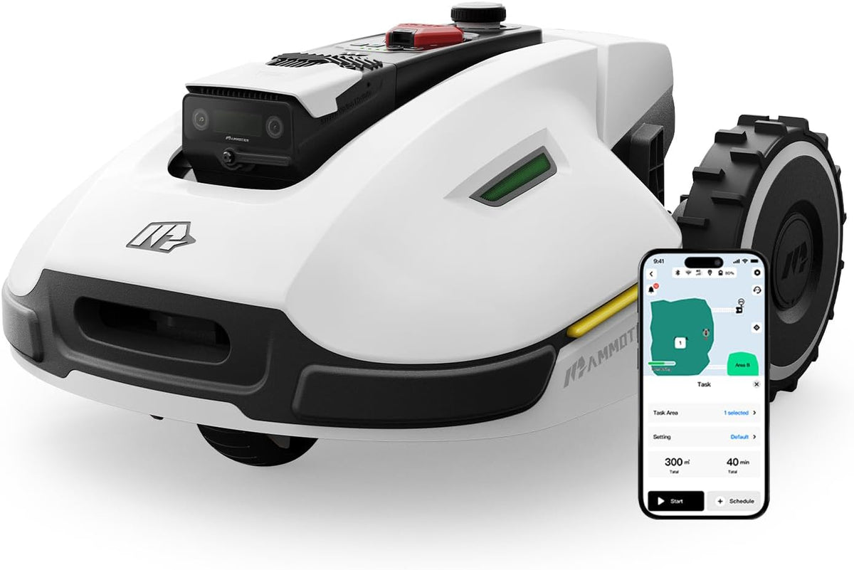 MAMMOTION YUKA 2000 Mähroboter ohne Begrenzungskabel, Intelligenter Rasenmäher Roboter mit 4G-Modul, Max. 2400m², NetRTK+Vision, Keine RTK-Antenne