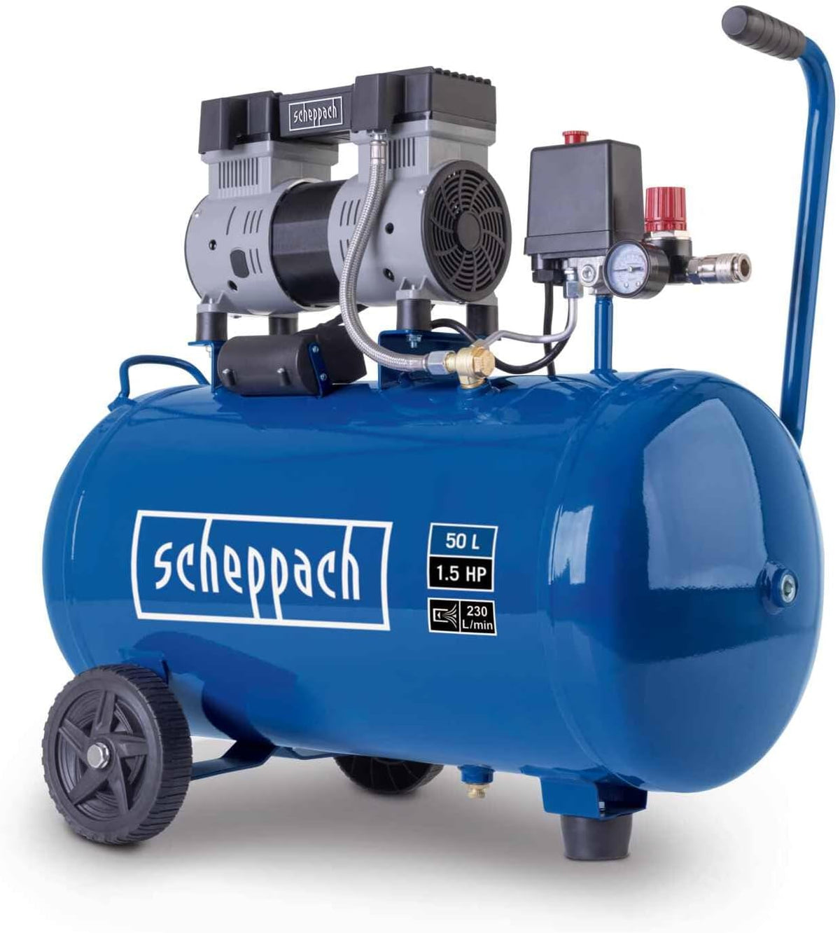 Scheppach Super Silent Doppelzylinder Kompressor HC52Si