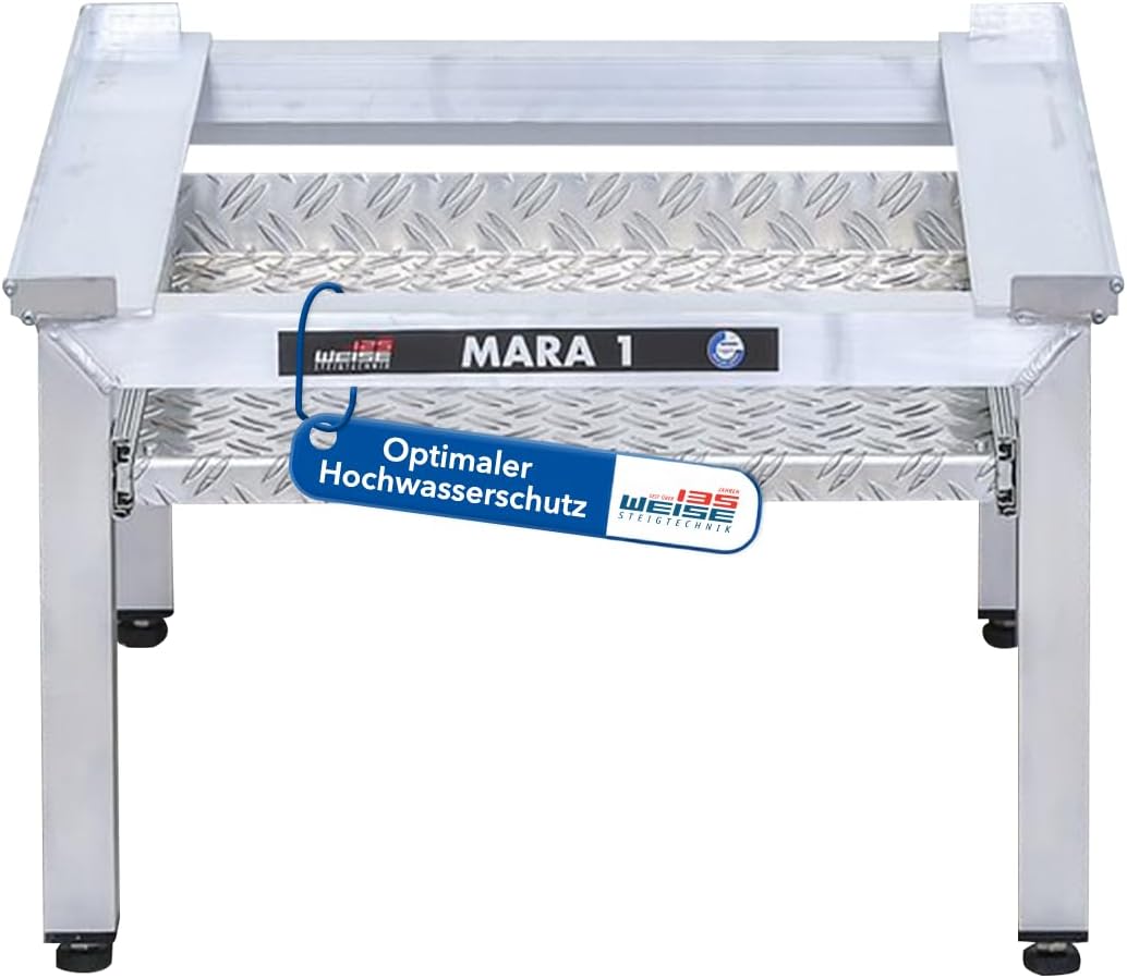 Weise MARA 1 Untergestell für Waschmaschine & Trockner, 35 cm, 4 Beine; bis 1.000 kg Tragkraft; ein einzelner Auszug; für stark schwingende Maschinen