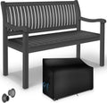 tillvex Gartenbank Holz 2-3 Sitzer inkl. Abdeckung wetterfest 125 cm