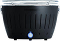 LotusGrill Classic Anthrazitgrau G340 der raucharme Holzkohlegrill/Tischgrill mit USB-Anschluß