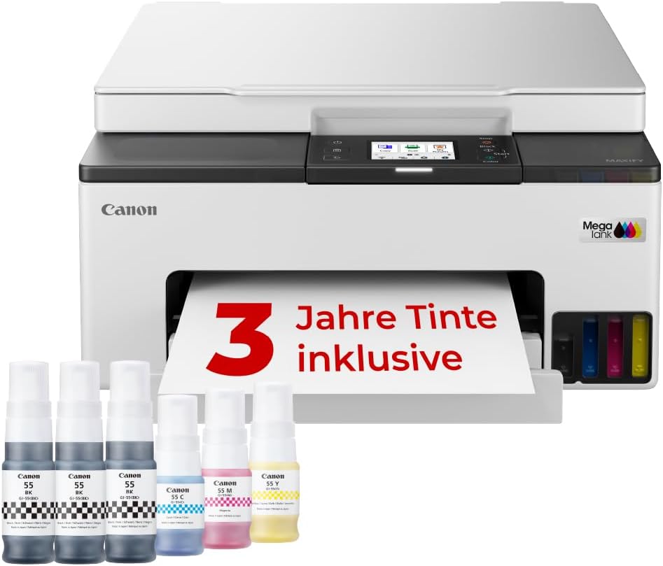 Canon MAXIFY GX1050 Tintenstrahldrucker mit Tank, günstigen Druckkosten