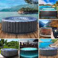 BRAST Whirlpool aufblasbar MSpa, Ø 125-224cm, In- Outdoor Pool, 4-8 Personen, viele Modelle rund und eckig, bis zu 144 Massagedüsen, Bergen 8