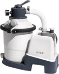 Intex 26642, Wasserdurchfluss 3500 l/h, Systemdurchfluss 2000 l/h, Sandfilterpumpe Krystal Clear mit RCD, Kunststoff, Weiß