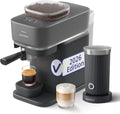 PHILIPS Baristina Espressomaschine mit Milchaufschäumer, Schwarz, 16 Bar