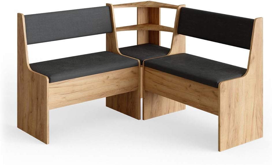 Vicco Esszimmer-Eckbank Roman, 76.6 x 41.5 cm, Goldkraft Eiche