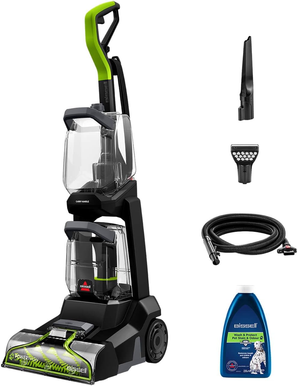 BISSELL PowerWash Pet Teppichreiniger Nasssauger, Leistungsstarker 600W Motor, Teppich Reinigungsgerät für Gründliche Teppichreinigung, 3878N