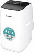SereneLife Inverter- Klimaanlage Mobil 12000 BTU- mit WLAN, Klimagerät mit Ablutftschlauch und Fensterkit, 4 in, Kühlen Heizen Entfeuchten Ventilieren