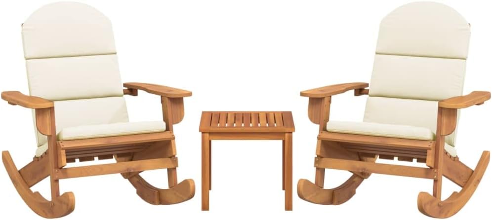 vidaXL 3-TLG. Garten-Lounge-Set Adirondack Massivholz Akazie