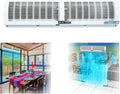 Über der Tür natürlicher Wind Luftschleier Wandventilator für Zuhause, 60 cm, 90 cm, 100 cm, 120 cm, 150 cm, Restaurant, Büro, Geschäftsräume, weiß