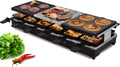 Syntrox Germany RAC-1350W-Oberwil Multifunktionelles Raclette mit Grill Platte, Pancake Platte und Heißer Stein für 12 Personen