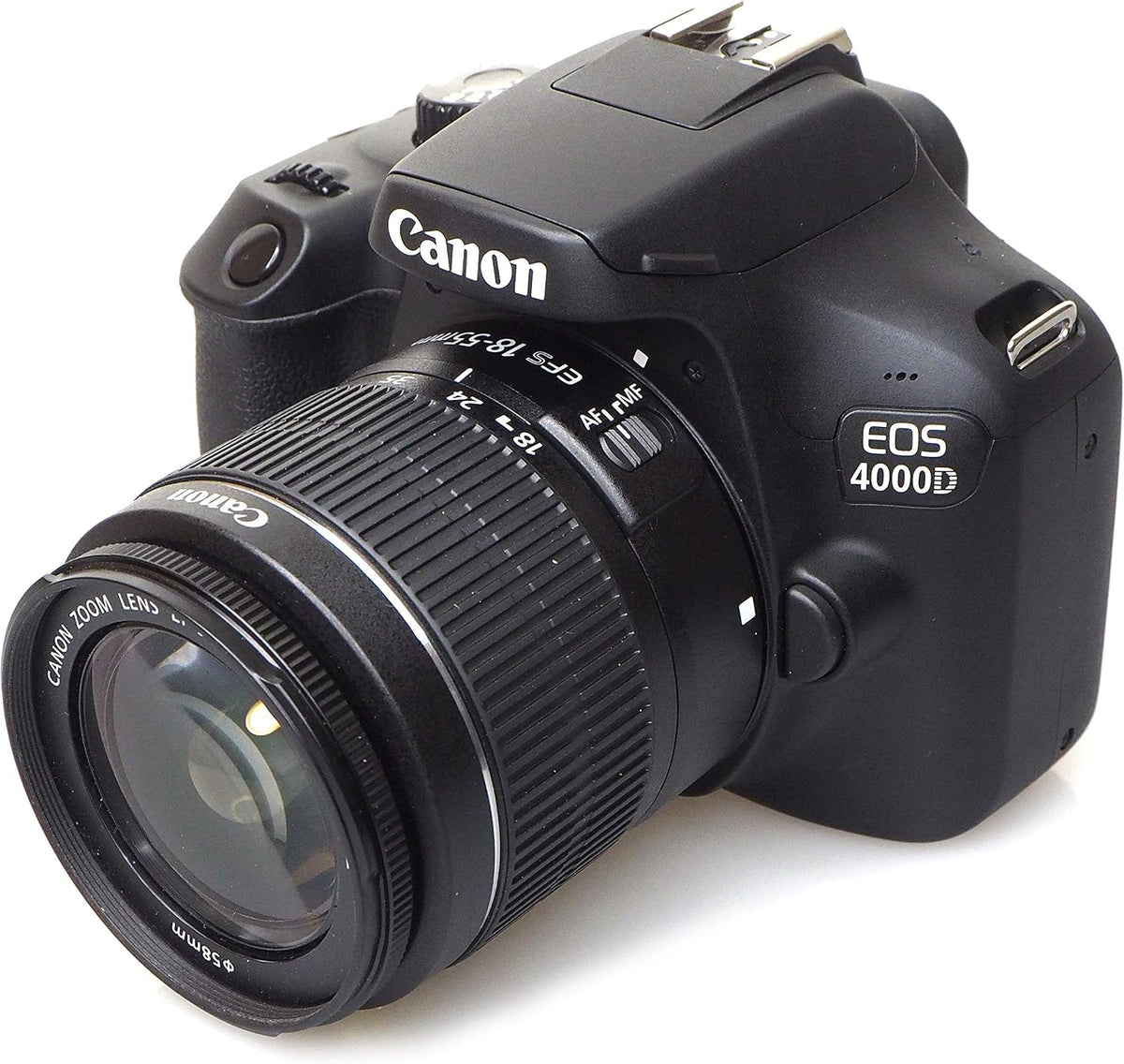Canon EOS 4000D Kit 18-55mm DC III Spiegelreflexkamera, schwarz