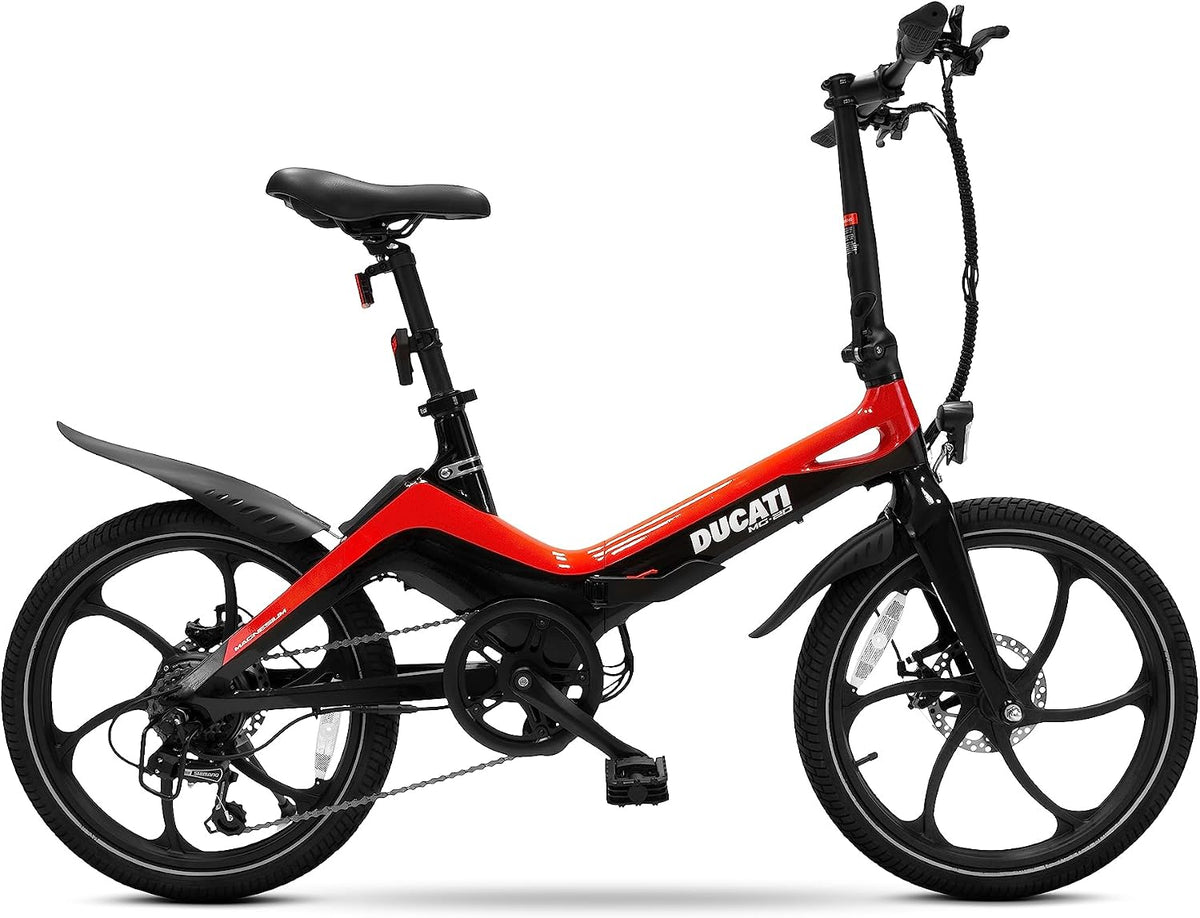 DUCATI MG20, 20 Zoll, Unisex-Erwachsene City-Elektrofahrrad, Rot, Einheitsgröße