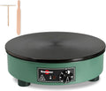 KRAMPOUZ Crepes Maker elektrisch, Crepeseisen aus bearbeitetem Gusseisen Durchmesser 40 cm, 220–240 Volt und 2500 Watt