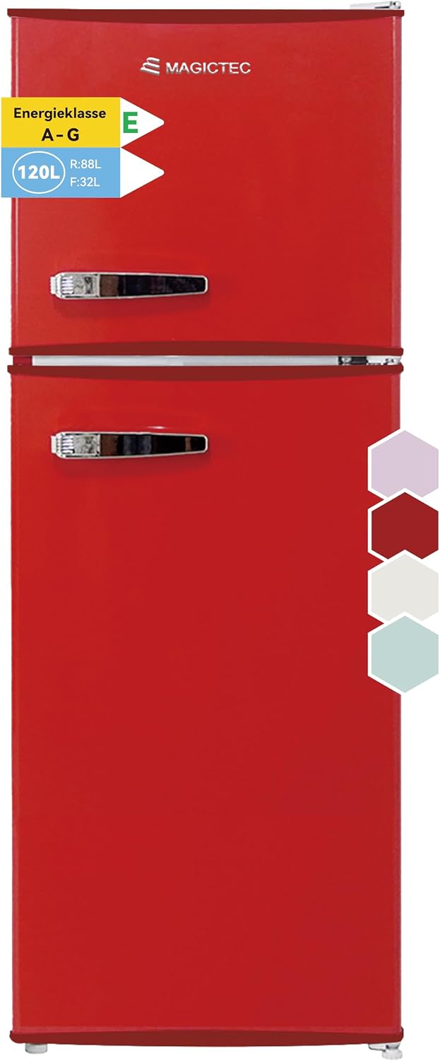 magictec Retro Kühlschrank mit Gefrierfach
