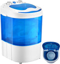 Mini Waschmaschine mit Schleuder Waschautomat bis 3 KG 2 Kammern Schleuderkammer bis 1 Kg Reisewaschmaschine Camping Mobile Waschmaschine Toploader