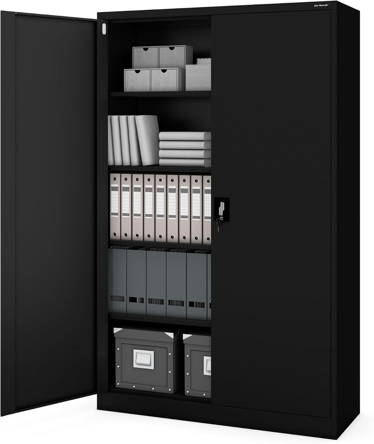 Jan Nowak Aktenschrank Büroschrank Metall abschließbar 185x115x40 cm