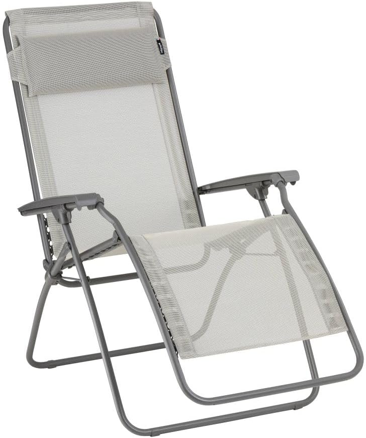 Lafuma Mobilier, Klappbarer Liegestuhl für Terrasse und Garten, Relaxsessel Zero Gravity R Clip, Strapazierfähiges Batyline-Gewebe, Komfortabel