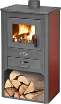 Blist, Holzofen 9 kW Farbe Bordeaux