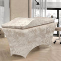 Wimpern Bettmatratze & Bettmatratze Bezug, Schaum Wimpern Bett Topper, Ergonomische Gebogene Wimpern Liege Matratze für Spa-Massage
