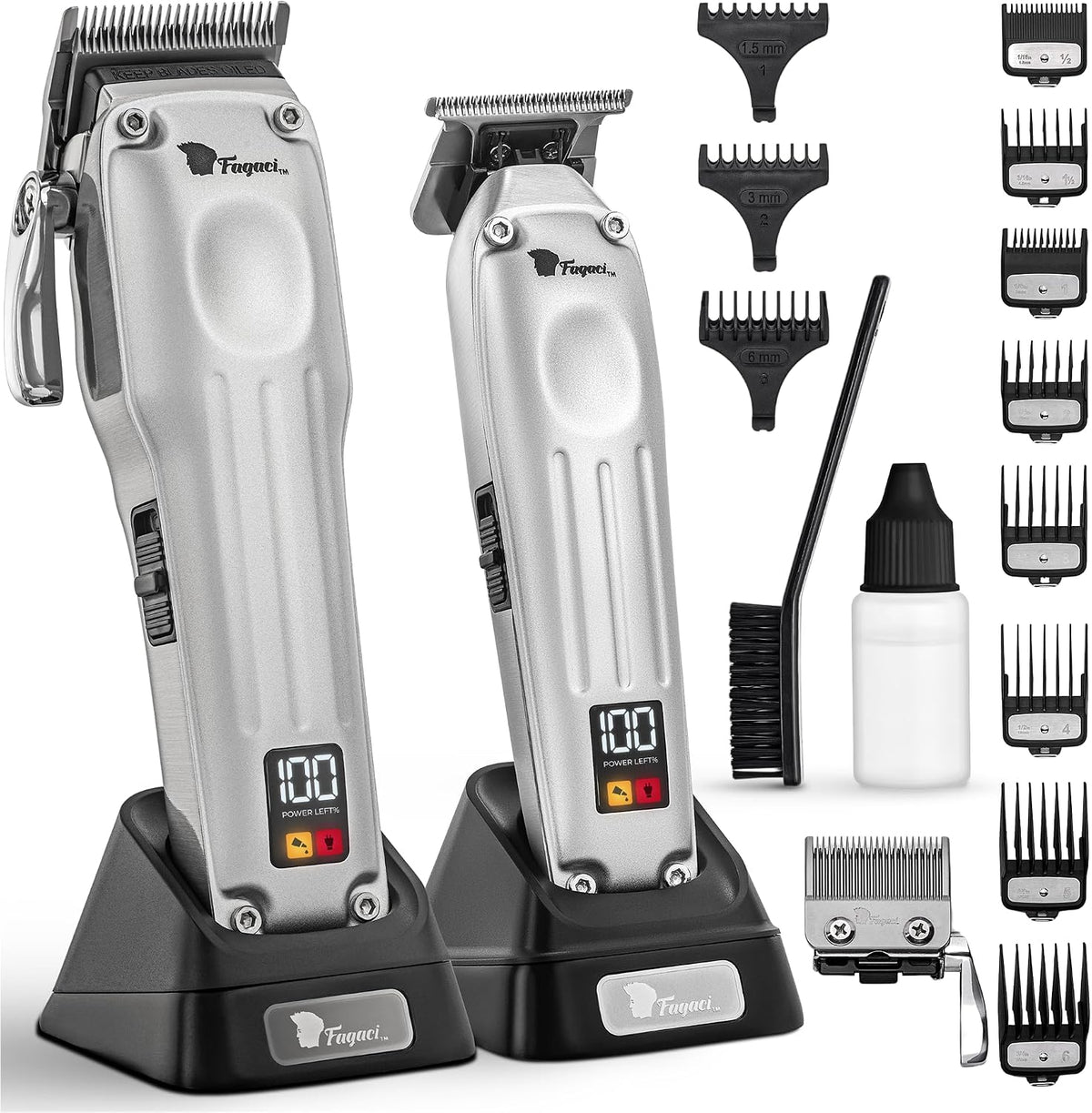 Fagaci Haarschneidemaschine und Trimmer Herren, Fade und Taper Klingen