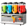 VEVOR Slush Maschine 4 x 12 L, Slusheis Eisbereiter 1650 W (kein Eis Nötig), Elektrische Margarita-Maschine mit Selbstreinigungsfunktion