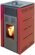 JOIMA, Pelletofen ohne Strom Natur Style Modell 8 kW (Bordeaux)