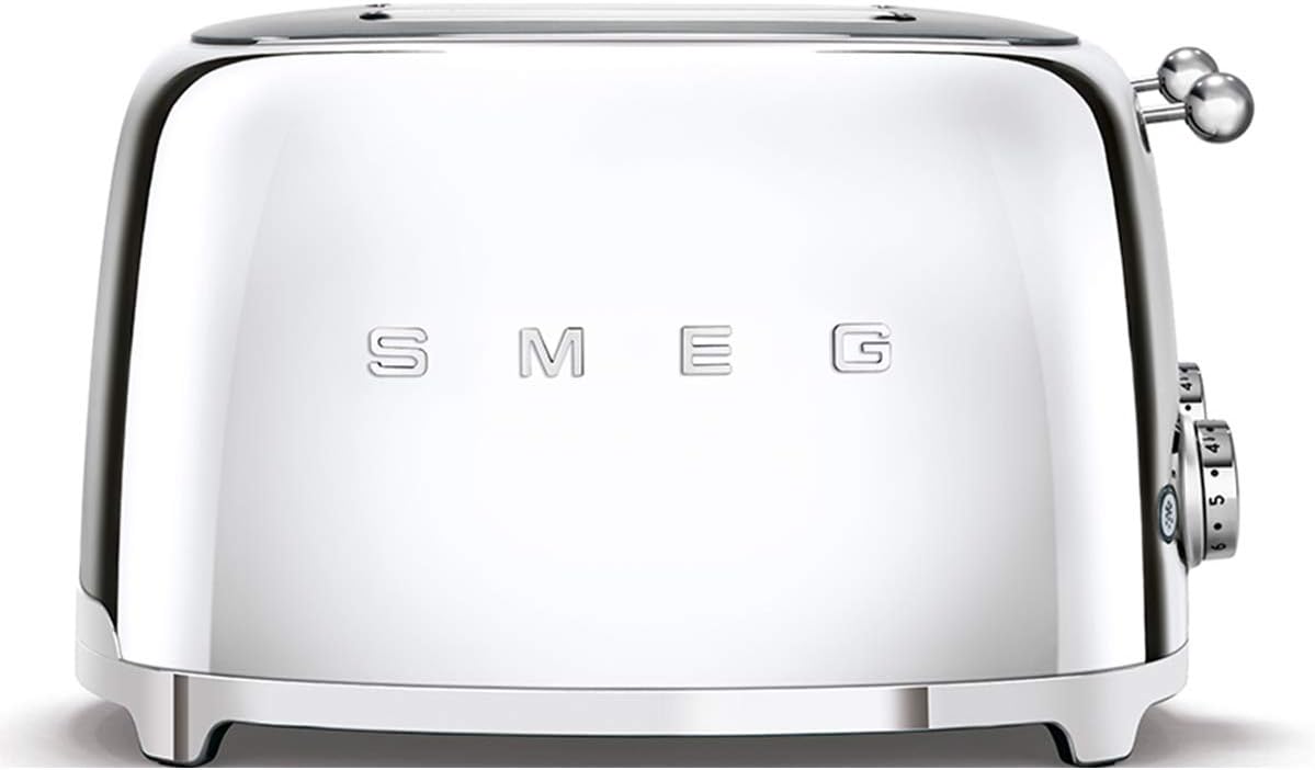 Smeg TSF03SSEU 4-Schlitz-Toaster Chrom