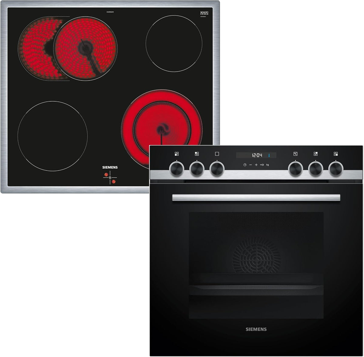Siemens iQ500 Einbauherd Set mit Elektrokochfeld 60 x 60 cm EQ521KB11
